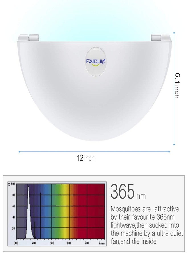 Faicuk Wall Sconce Fly Light Trap for Capturing Flies, Moths, Gnats, Mosquitos and Other Flying Insects-12"x6.1"x5.98" - Image 2